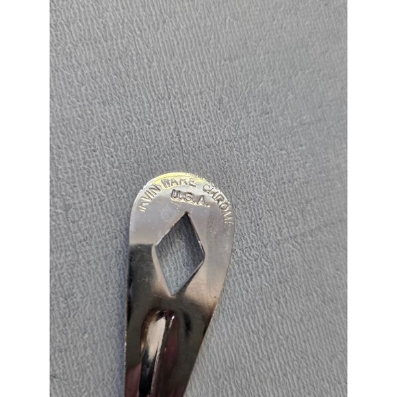 Vintage Irwin Wake Chrome Usa Tea Julep Strainer Perforated Kitchen Utensil - Picture 3 of 4